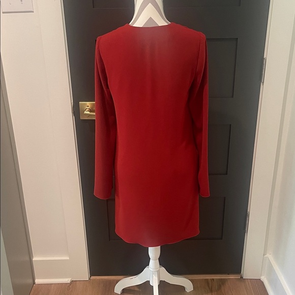 NWOT Theory Red V-Neck Dress - Picture 5 of 8